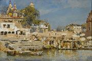 Edwin Lord Weeks Temples and Bathing Ghat at Benares USA oil painting artist